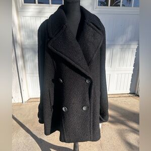 Free People Black Pea Coat